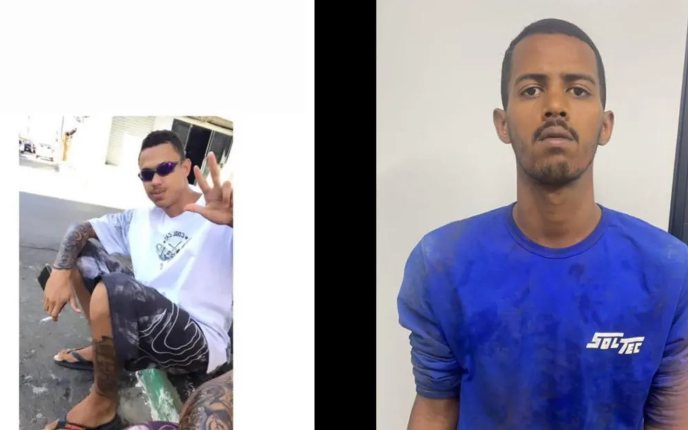 Emanuel Menezes e Marcos Felipe Vieira da Silva procurados pela polícia por participar de crime que deixou militar em estado vegetativo em Planaltina, Goiás — Foto: Divulgação/Polícia Civil